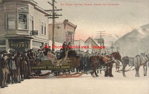 AK, Valdez, Alaska, N.S. Orr's Fairbanks Valdes Mail Stage Coach