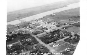 Timber Lake South Dakota Birdseye View Of City Real Photo Postcard K82258