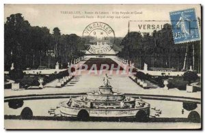 Postcard Old Versailles Latona Basain Allee Royal and Canal