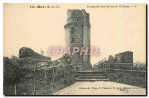 Old Postcard Montlhery S and O Chateau the ruins of assembly