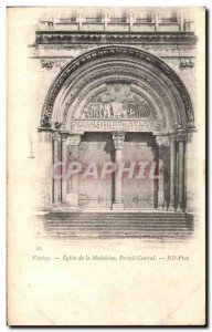 Postcard Old Vezelay Madeleine Church Central Portal