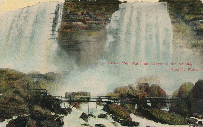 Bridal Falls and Cave of the Winds - Niagara Falls NY, New York - pm 1911 - DB
