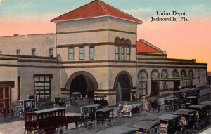 J86/ Jacksonville Florida Postcard c1910 Union Railroad Depot 437