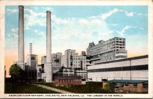 Postcard American Sugar Refinery, Chalmette, New Orleans, Louisiana