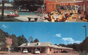 RUSTON, Louisiana LA   LINCOLN HOTEL COURTS  Motel~Pool~Cafe  ROADSIDE  Postcard