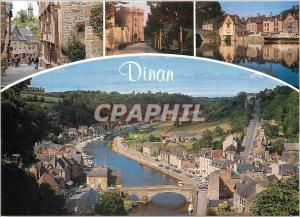 Modern Postcard Dinan Cotes d'Armor The Old houses in the street Jerzual and ...