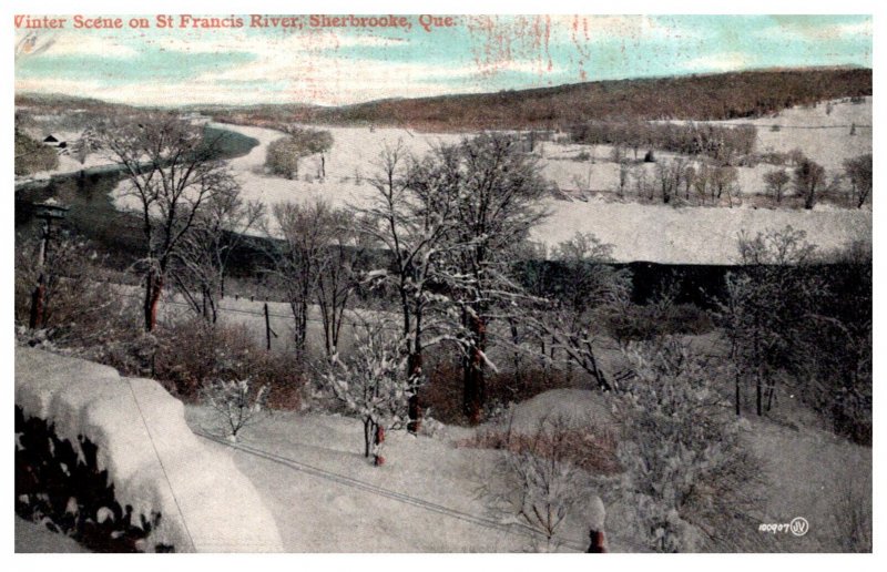 Quebec  Sherbrooke Winter on St. Francis River