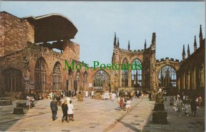 Warwickshire Postcard-Coventry Cathedral Ruins From The Foot of The Tower DC1176