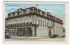 Warren Hotel Baraboo Wisconsin 1920c postcard