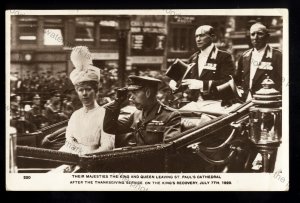ROY656 - King George V - After the Thanksgiving Service for Kings Recovery 1929