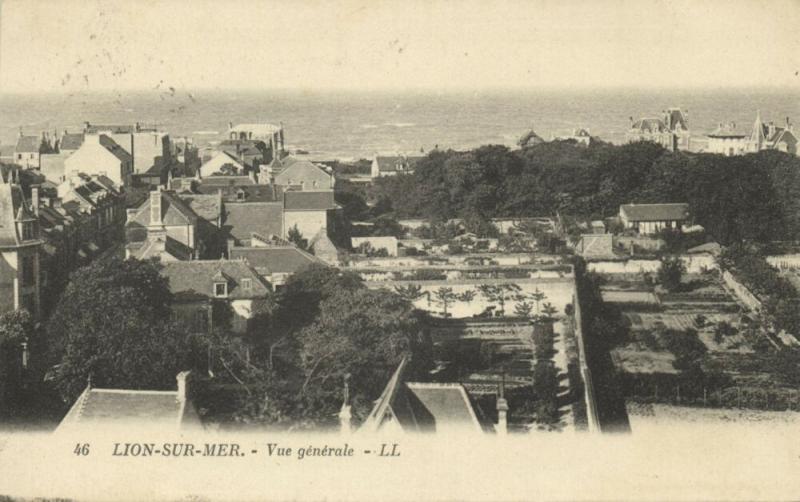 france, LION-SUR-MER, Vue Generale (1925) LL Stamp