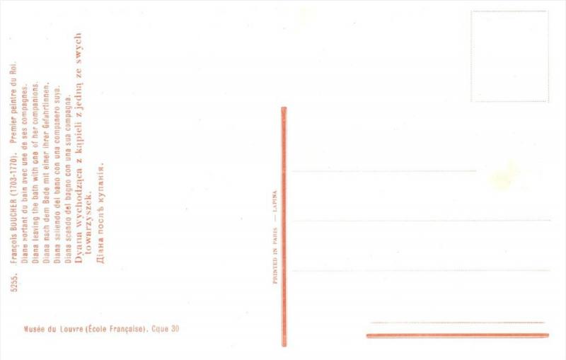 Painting by Francois Boucher Diana NUDE Women  Leaving the Bath
