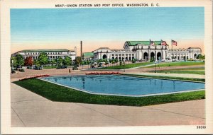 postcard  Union Station, Washington DC