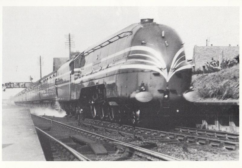 Hest Bank Station 46220 Coronation Scot Train Lancashire Railways Postcard