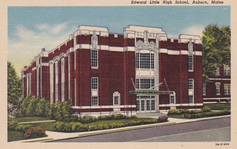 Maine Auburn Edward Little High School Curteich