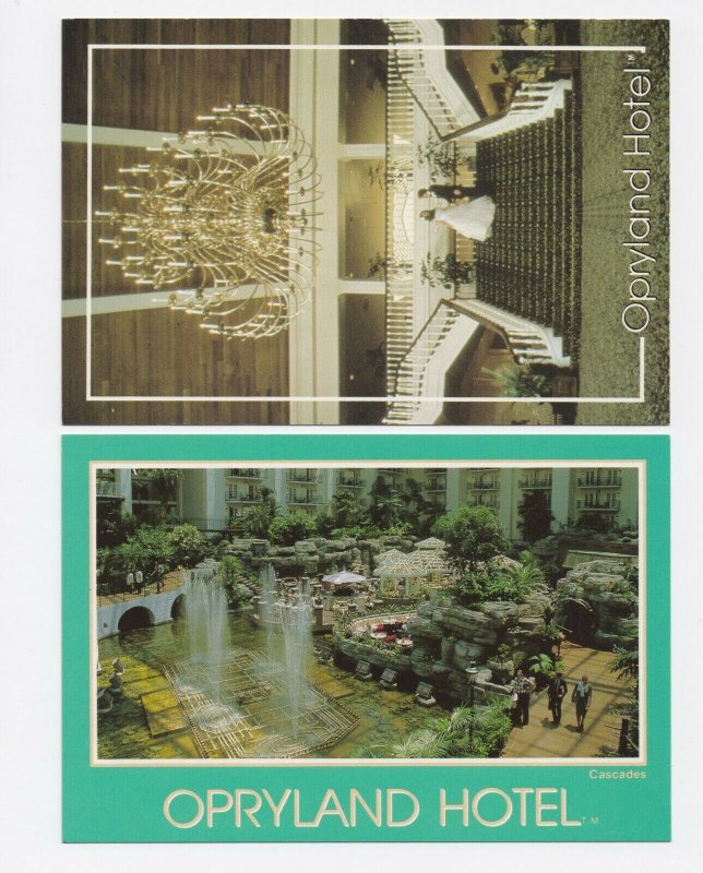 1990-1991 Set of 4 Opryland TN Postcards Unposted Nashville Tennessee 