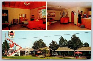 Gamecock Motel Restaurant Santee South Carolina Grounds And Rooms View Postcard