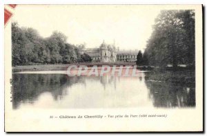 Postcard Old Chateau of Chantilly Park View taken north west coast