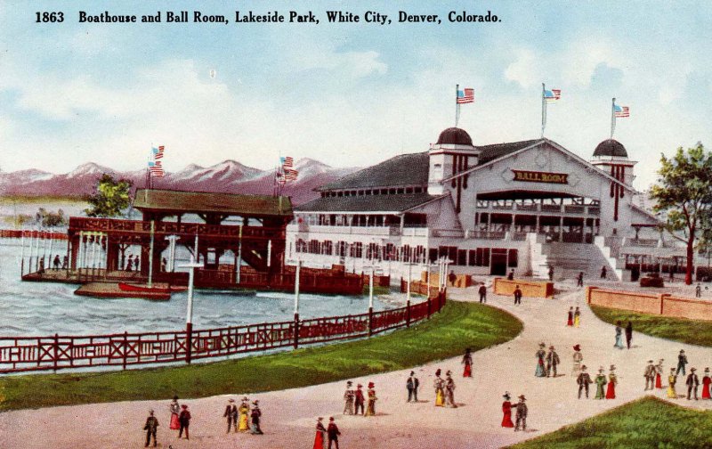 CO - Denver, White City. Ballroom & Boat House at Lakeside