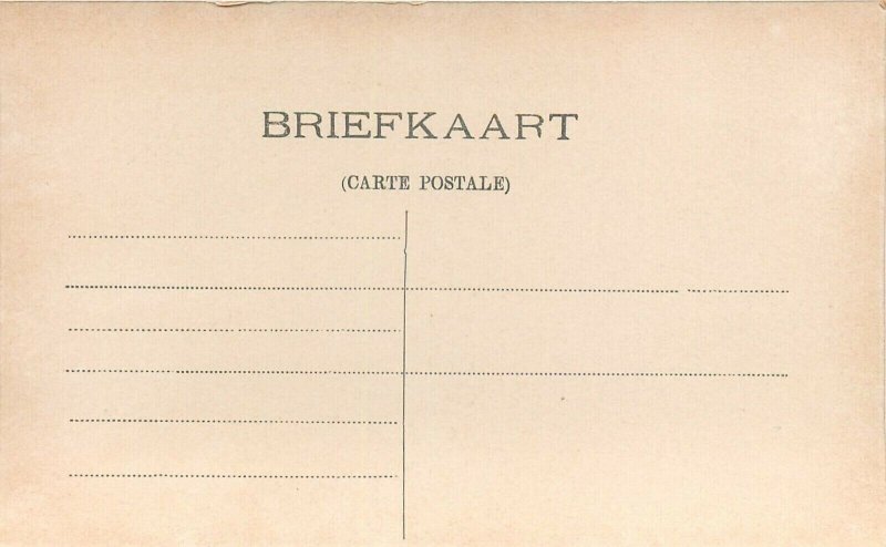 Netherlands Schiedam railway station vintage postcard