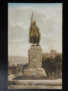 Hampshire: Winchester KING ALFRED'S STATUE - Old Postcard by F.Frith & Co