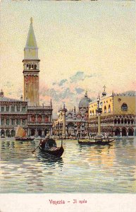 Il Molo Stone Landing Quay Venice Italy 1905c postcard