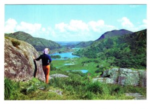 Woman Near Rock, Killarney, Ireland,