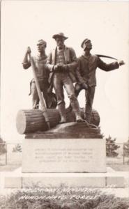 Lumberman's Monument Huron National Forest Michigan Real Photo