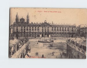 Postcard Hôtel de Ville Nancy France