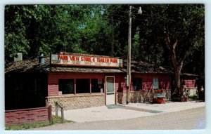 PINE RIDGE AREA Chadron, NE ~ Roadside PARK VIEW STORE & TRAILER PARK  Postcard