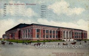 The New Auditorium - MIlwaukee, Wisconsin WI Postcard