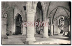 Postcard Old Lamballe Crypt of Notre Dame