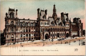 postcard Paris - L'Hotel de Ville - The Town Hall