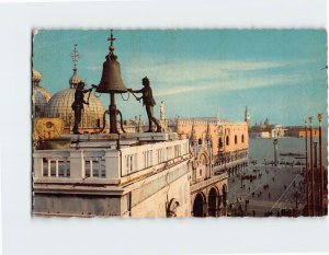 Postcard Church and Piazzetta of St. Mark, Venice, Italy