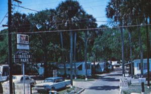 Daytona Beach Trailer Park Daytona Beach FL Fla Florida Vegabond Postcard E1