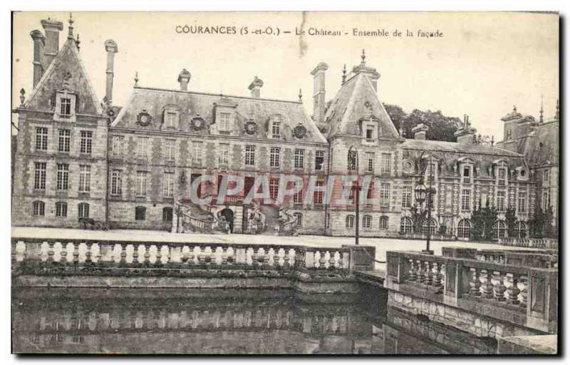 Old Postcard Courances Chateau Set the Facade