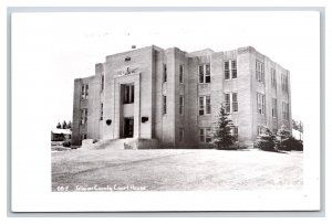 RPPC Glacier County Court House Cut Bank  Montana MT  UNP Postcard R25