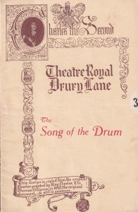 Song Of The Drum 1930 Charles 2nd Musical Theatre Programme