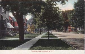 View along Tompkins Street in Cortland NY, New York - DB