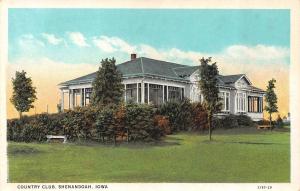 SHENANDOAH, IA Iowa   COUNTRY CLUB   Fremont~Page Counties  c1920's Postcard