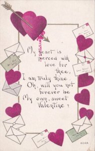 Valentine's Day Hearts and Letters