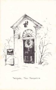 Drawing of the Old Jennison House - Walpole, New Hampshire