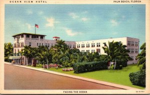 Florida Palm Beach Ocean View Hotel Curteich