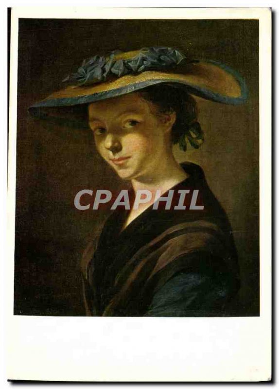 Postcard Modern Chefs Du Musee De Nancy Pierre Etienne Falconet Girl in straw...