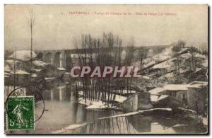 Parthenay Old Postcard Viaduct Snow Effect Rail