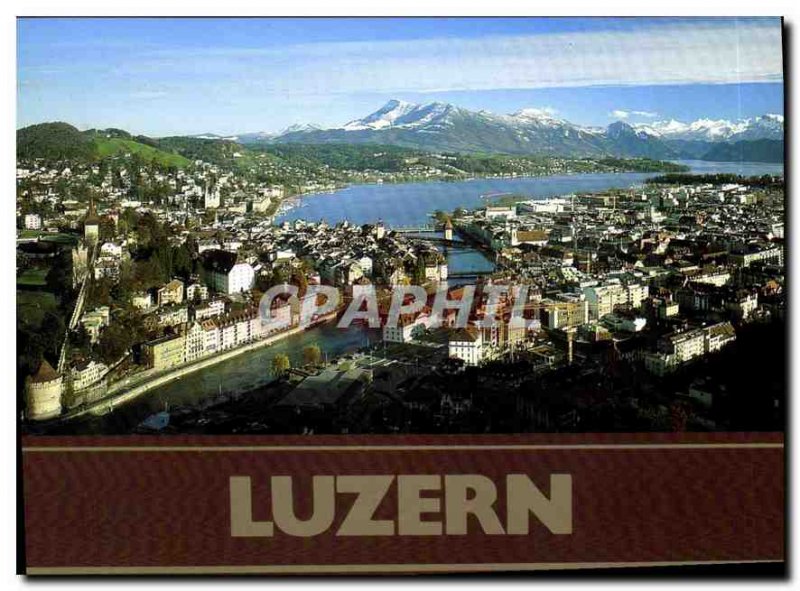 Postcard Modern Lucerne and the Rigi
