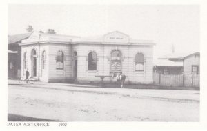 Patea Post Office Taranaki in 1900 Bicycle Outside New Zealand Postcard