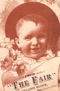 1880s J.B. Collins & Co. The Fair Hyland Block Happy Baby Image F148