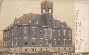 E78/ West Lafayette Ohio RPPC Postcard Coshocton 1907 School House 8