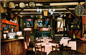 Vtg Chicago IL Cape Cod Room The Drake Seafood Restaurant 1950s Postcard